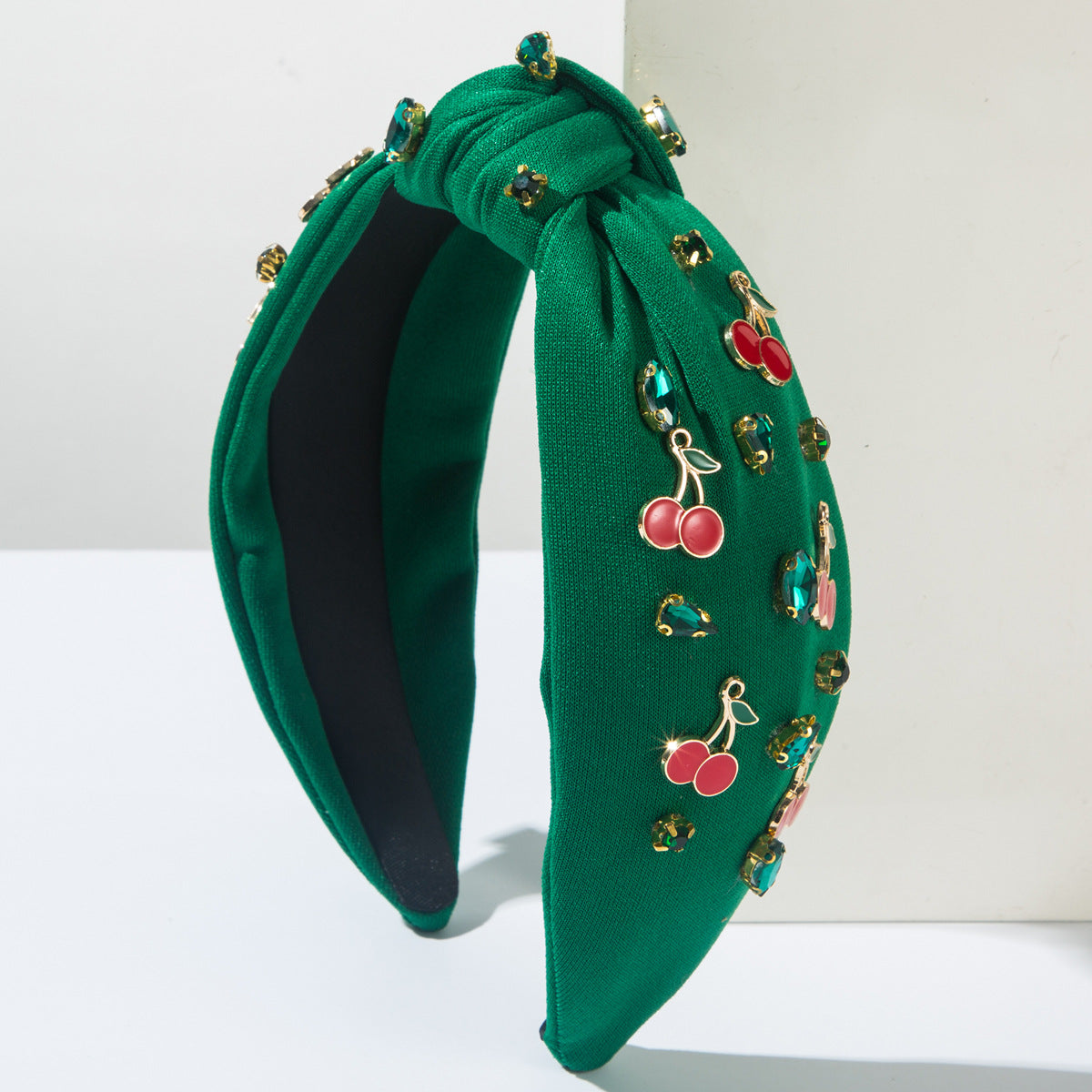 (Pre Order)Summer Stylish Cherry Rhinestone Headband