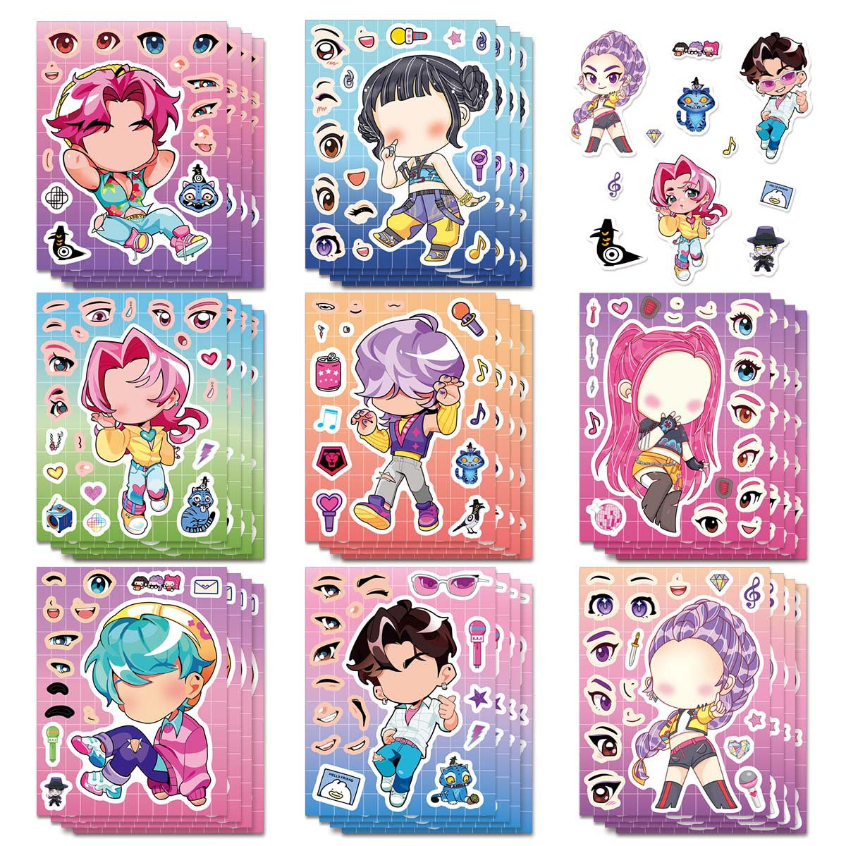 (Pre Order)Movie Character Sticker 8pcs