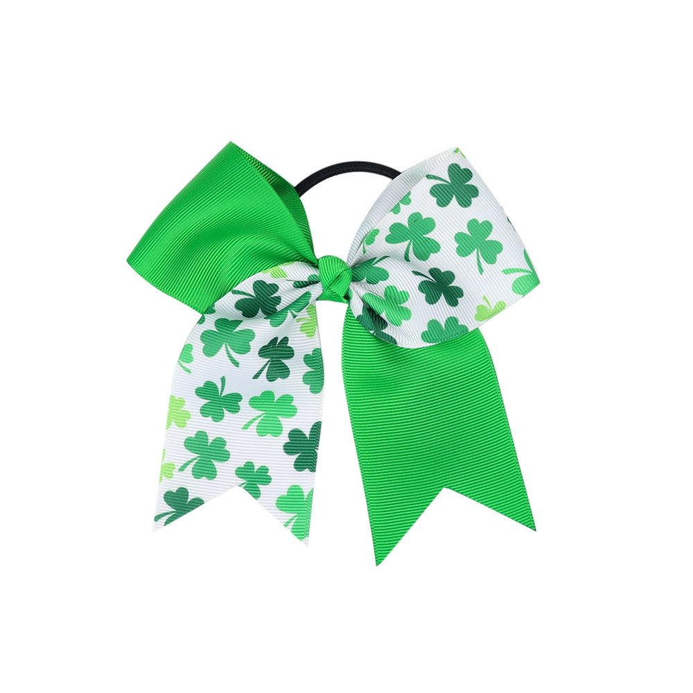 (Pre Order)Girls St. Patrick's Day Shamrock Hair Tie