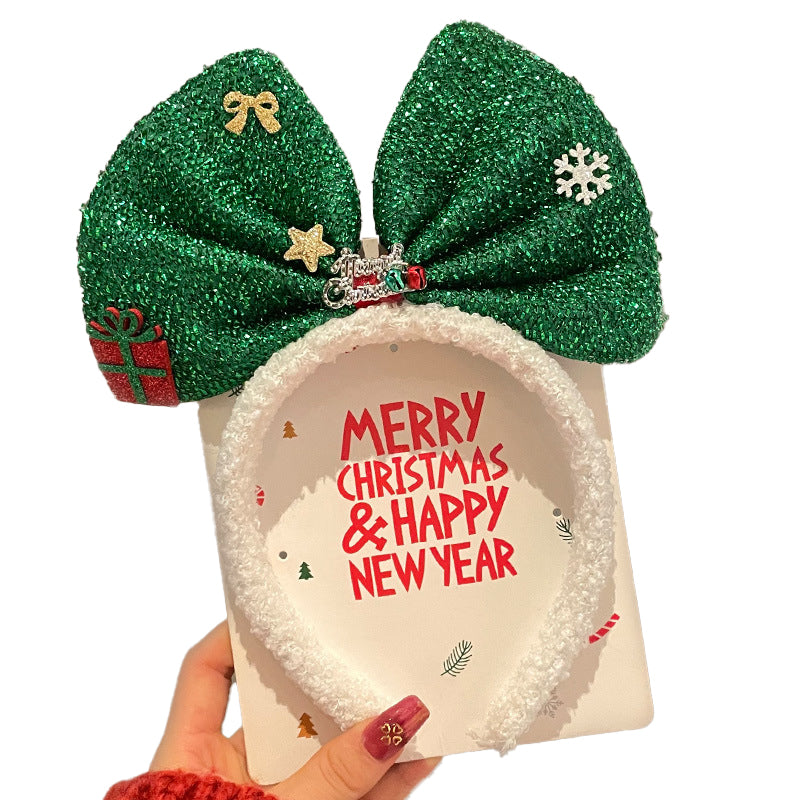 (Pre Order)Christmas Elk Bow Headband