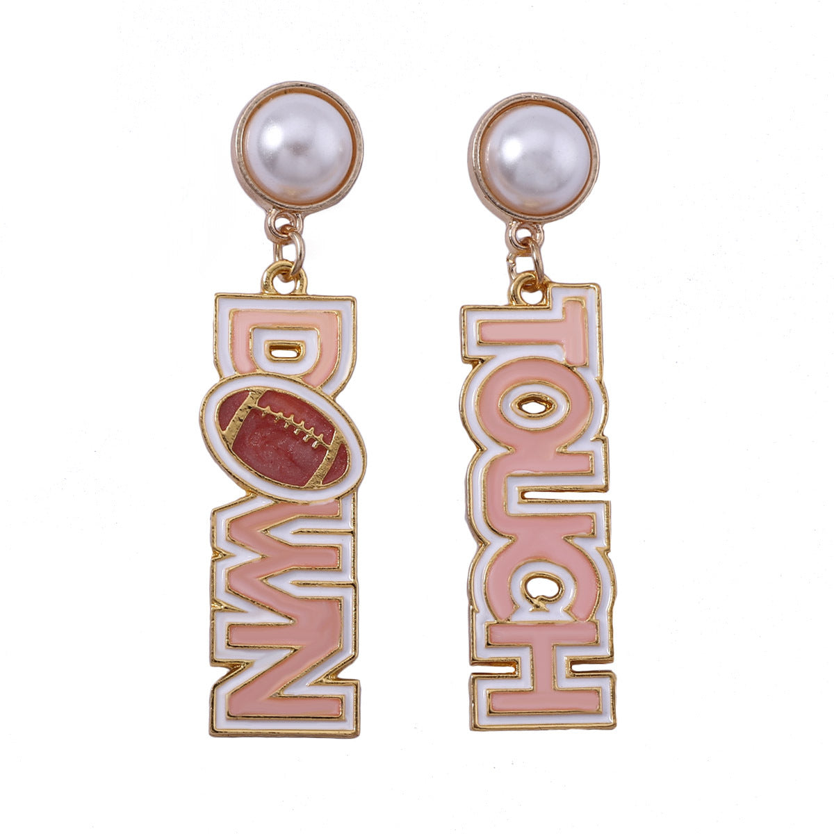 (Pre Order)Football TOUCH DOWN Pearl Earring