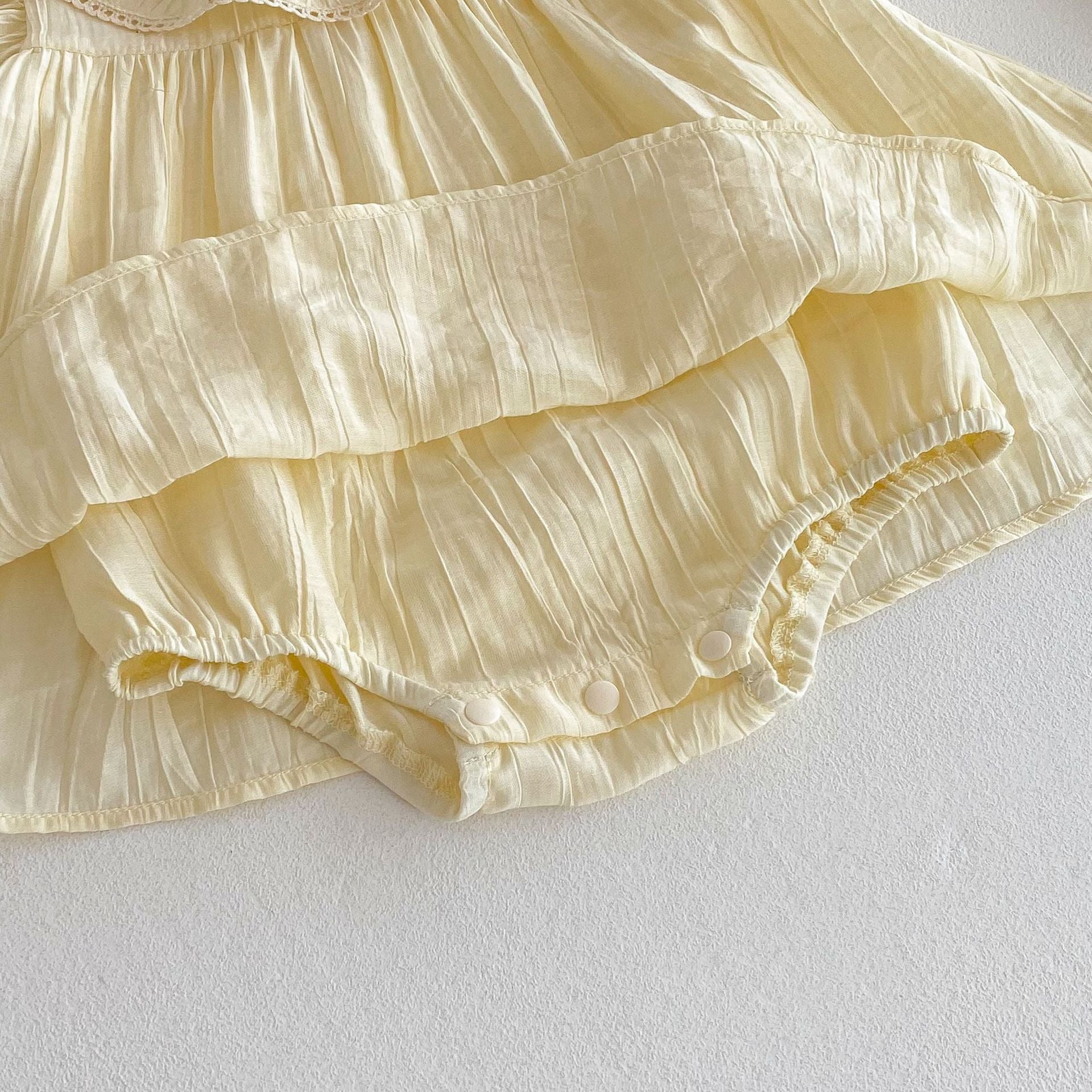 (In Production)Toddler Girls Spring&Summer Floral Embroidery Cotton Romper
