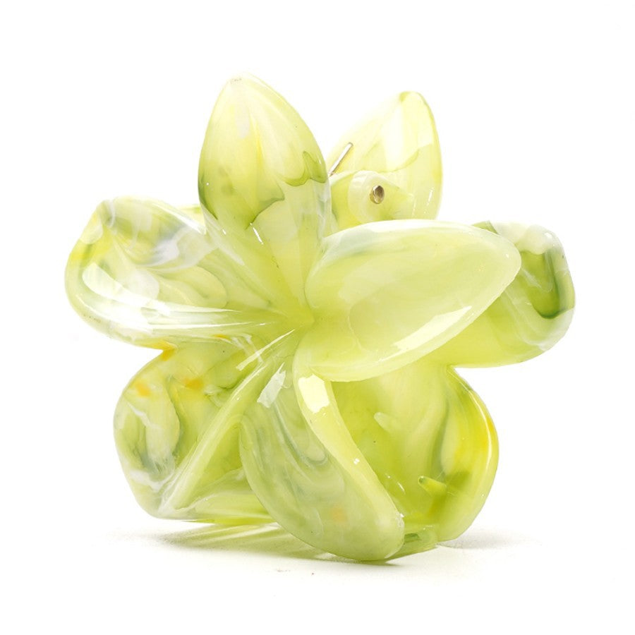 (Pre Order)Summer Marble-patterned Flower-shaped Hairpin