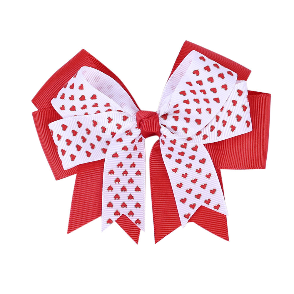(Pre Order)Girls Valentine's Day Bow Hair Clip