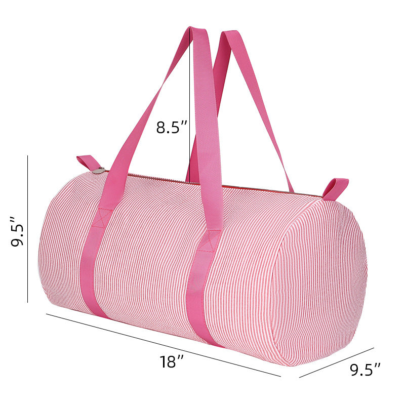 (Pre Order)Seersucker Travel Duffel Bag