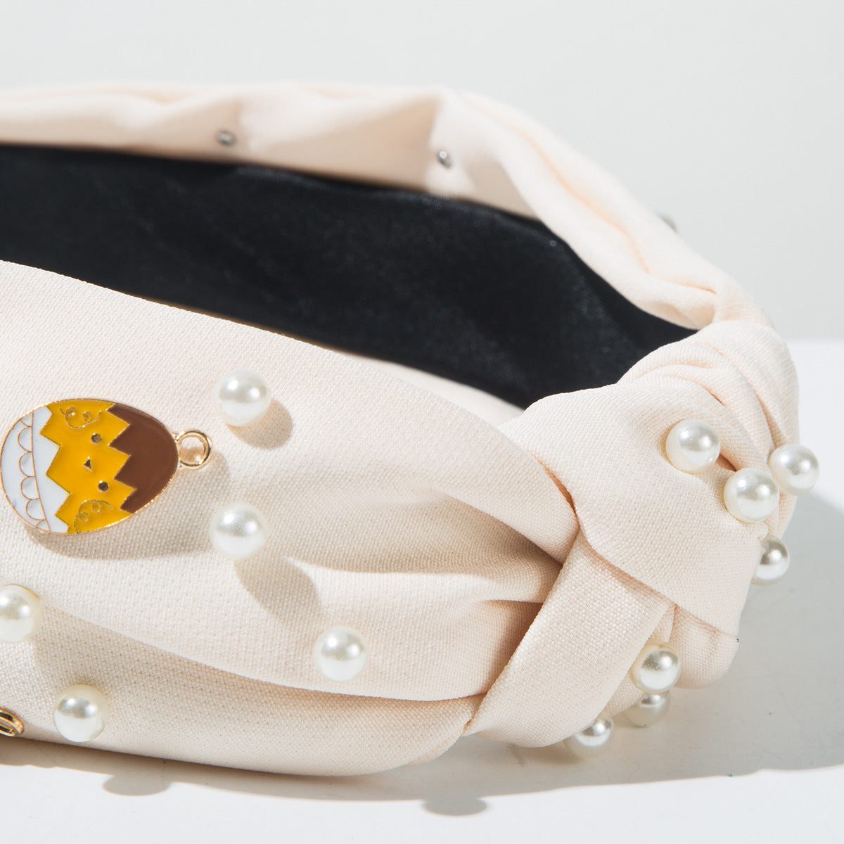 (Pre Order)Easter Stylish Bunny Pearl Rhinestone Headband