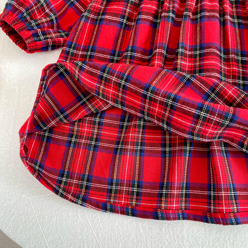 (Pre Order 2 Weeks)Sisters Plaid Lace Dress&Romper