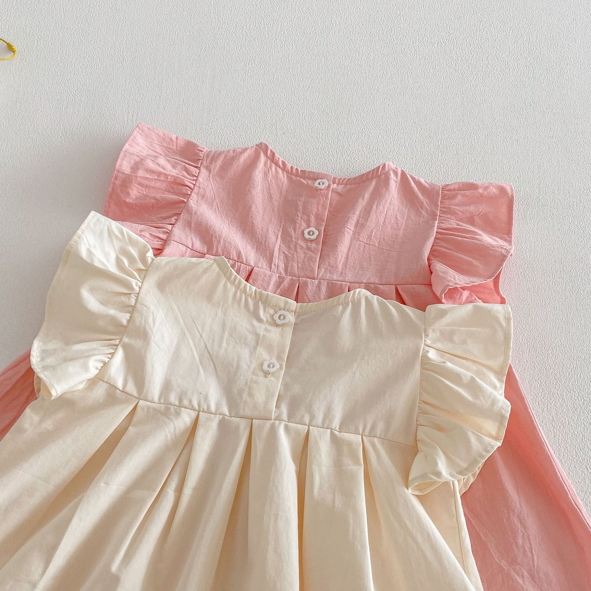 (Pre Order 2 Weeks)Girls Bow Flying Sleeves Dress