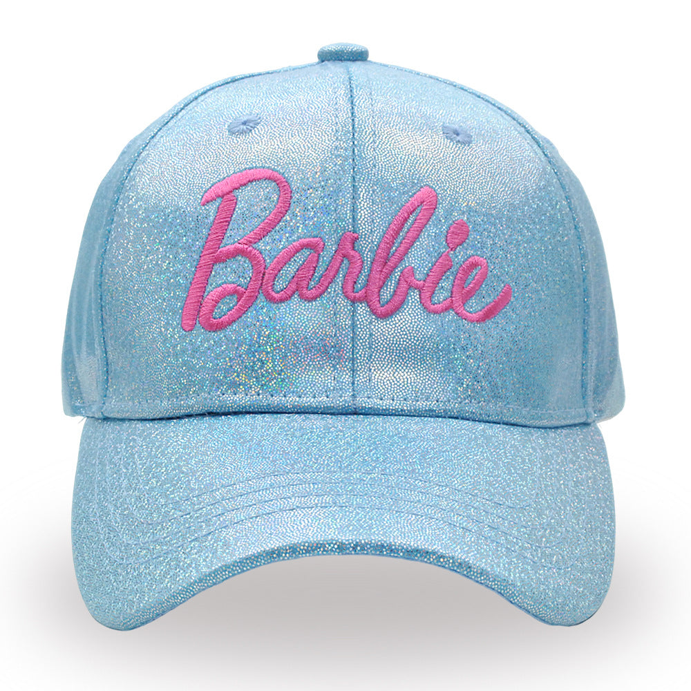 (Pre Order)Girls Pink Embroidered Laser Baseball Cap
