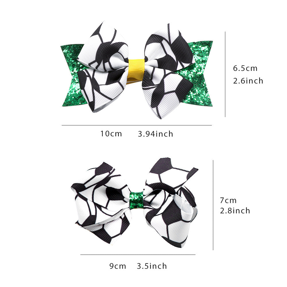 (Pre Order)Girls The World Cup Gilliter Hair Clip