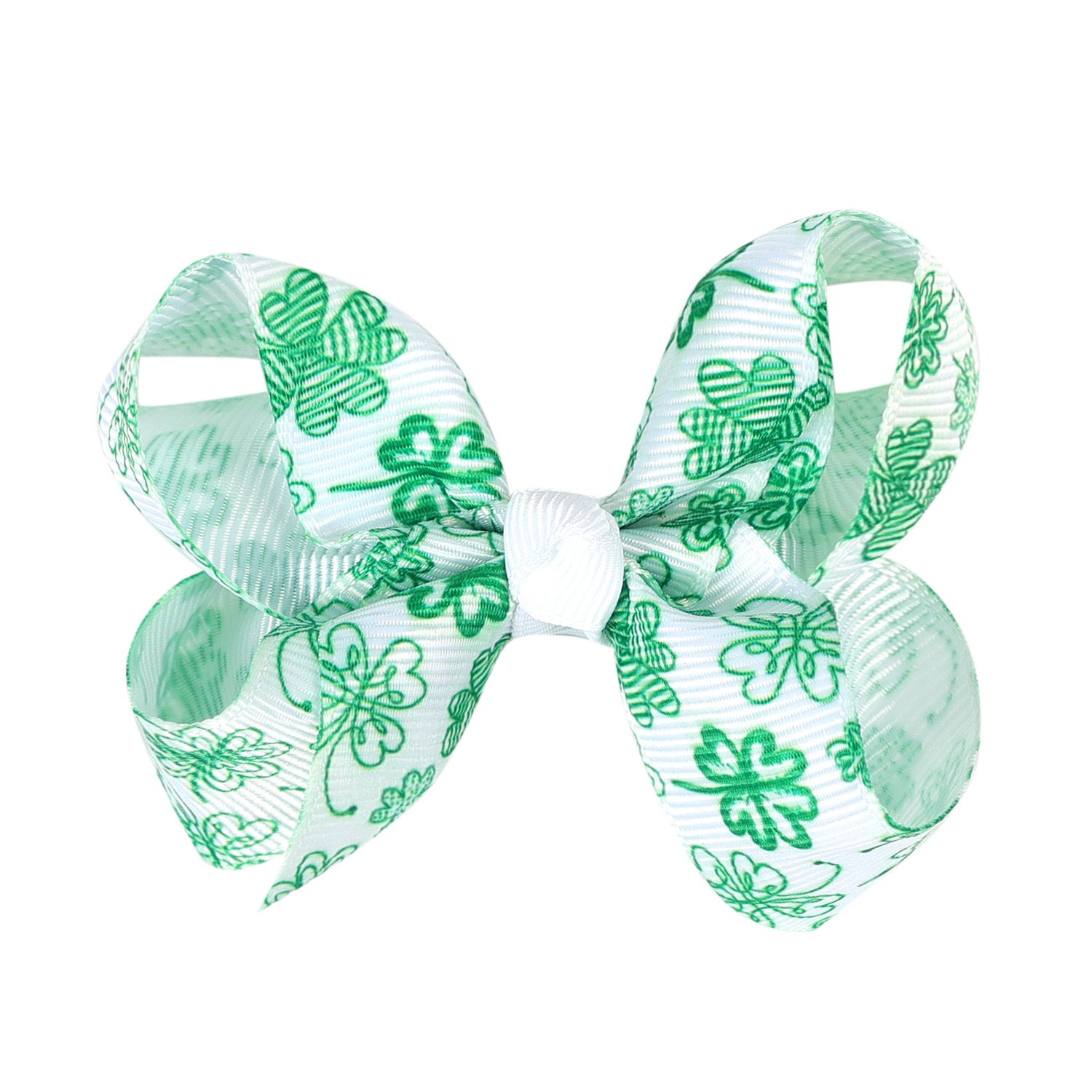 (Pre Order)Girls St.Patrick's Day Shamrock Bow Hair Clip