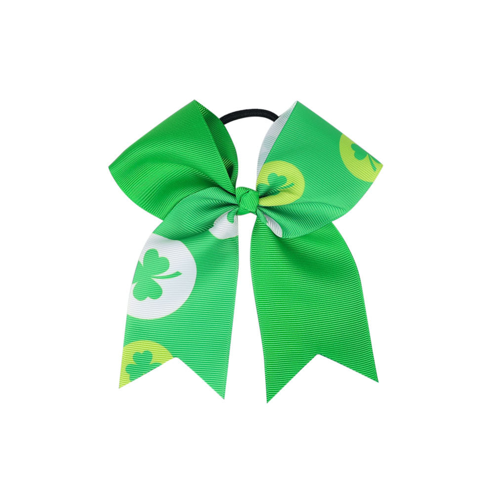 (Pre Order)Girls St. Patrick's Day Shamrock Hair Tie
