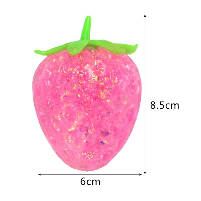 (Pre Order)Squeeze Strawberry Toy-Sequin