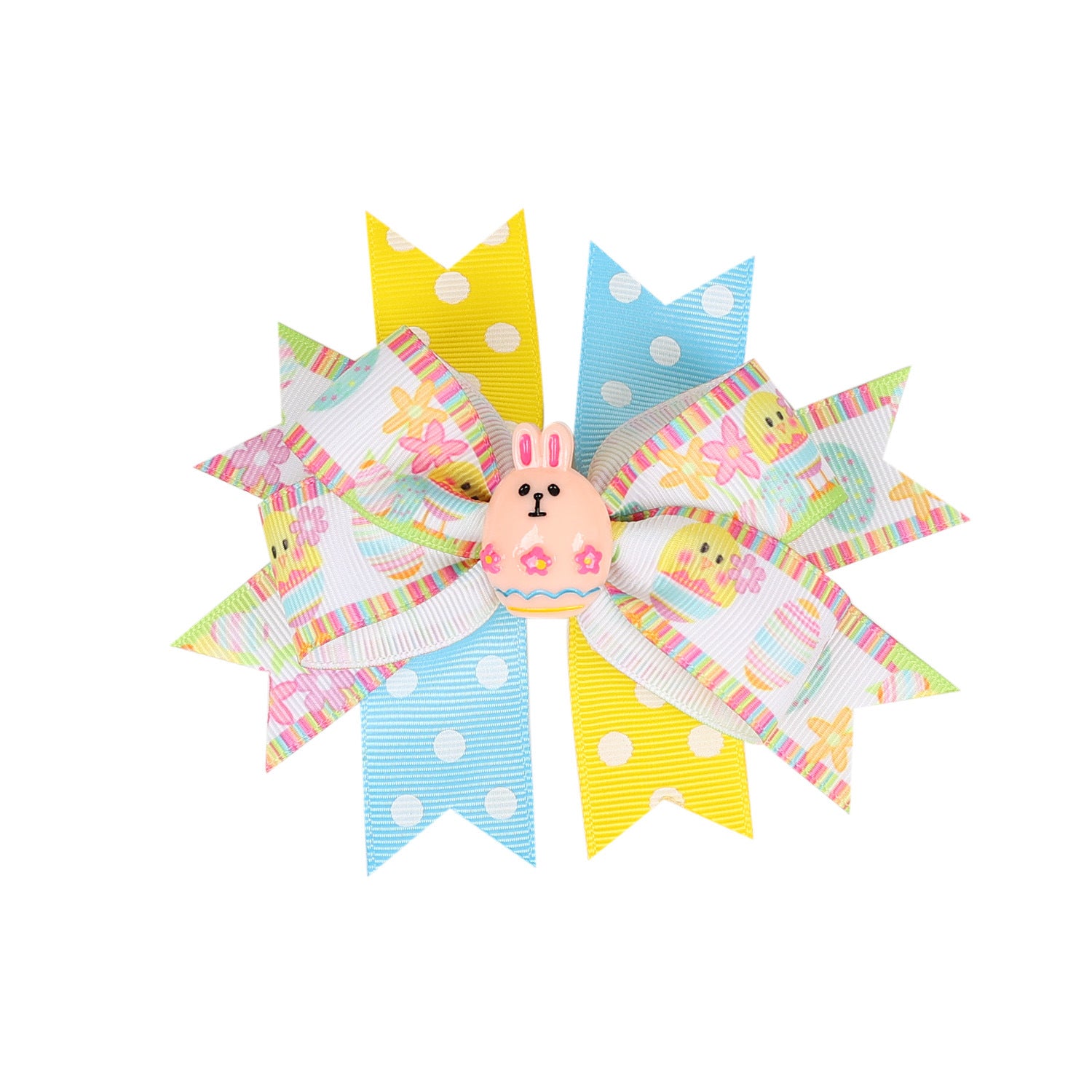 (Pre Order)Girls Easter Bunny Bow Hair Clip