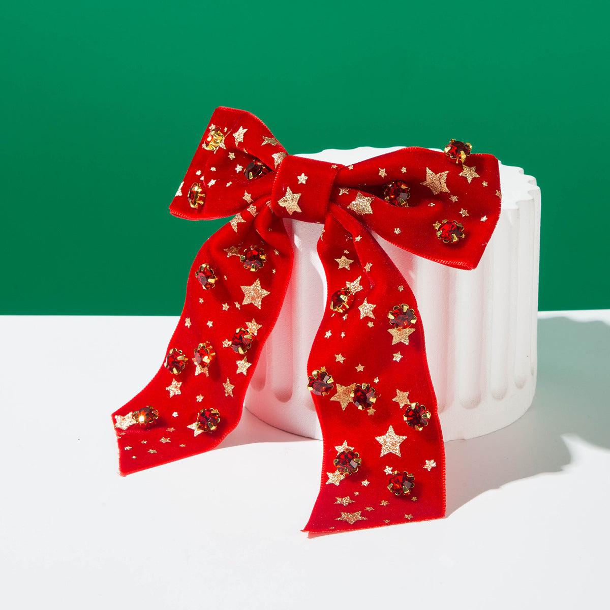(Pre Order)Christmas Rhinestone Bow