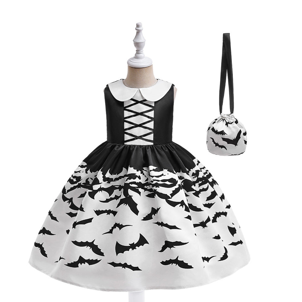 (Pre Order)Girls Halloween Costumes Dress With Bag