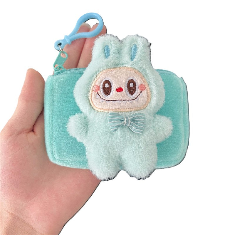 (Pre Order)Cartoon Plush Square Coin Purse Pendant