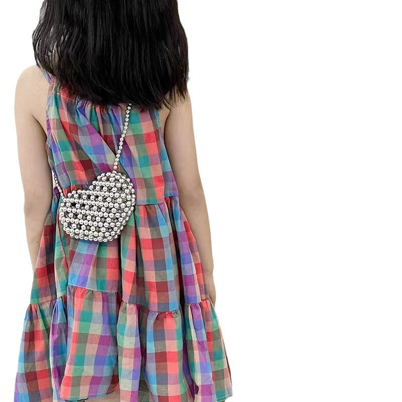 (Pre Order)Girls Spring and Summer Stylish Hand-woven Pearl Bag