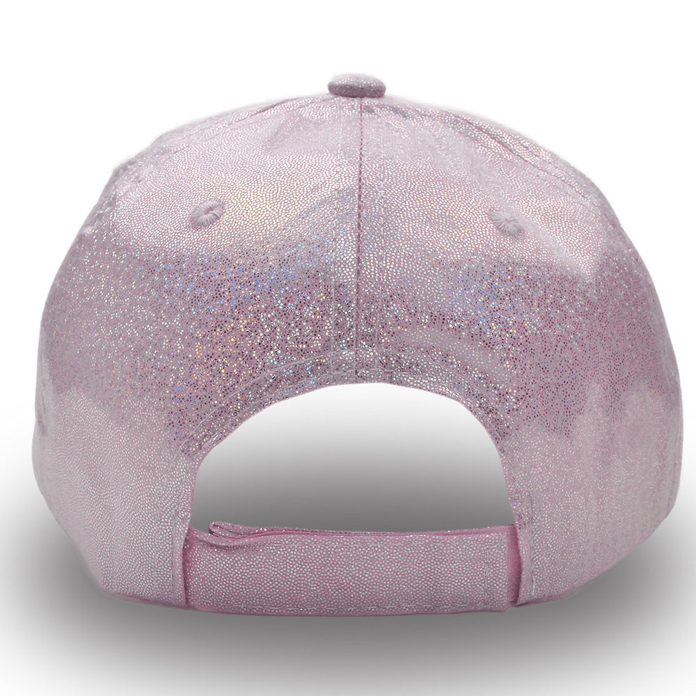 (Pre Order)Girls Pink Embroidered Laser Baseball Cap