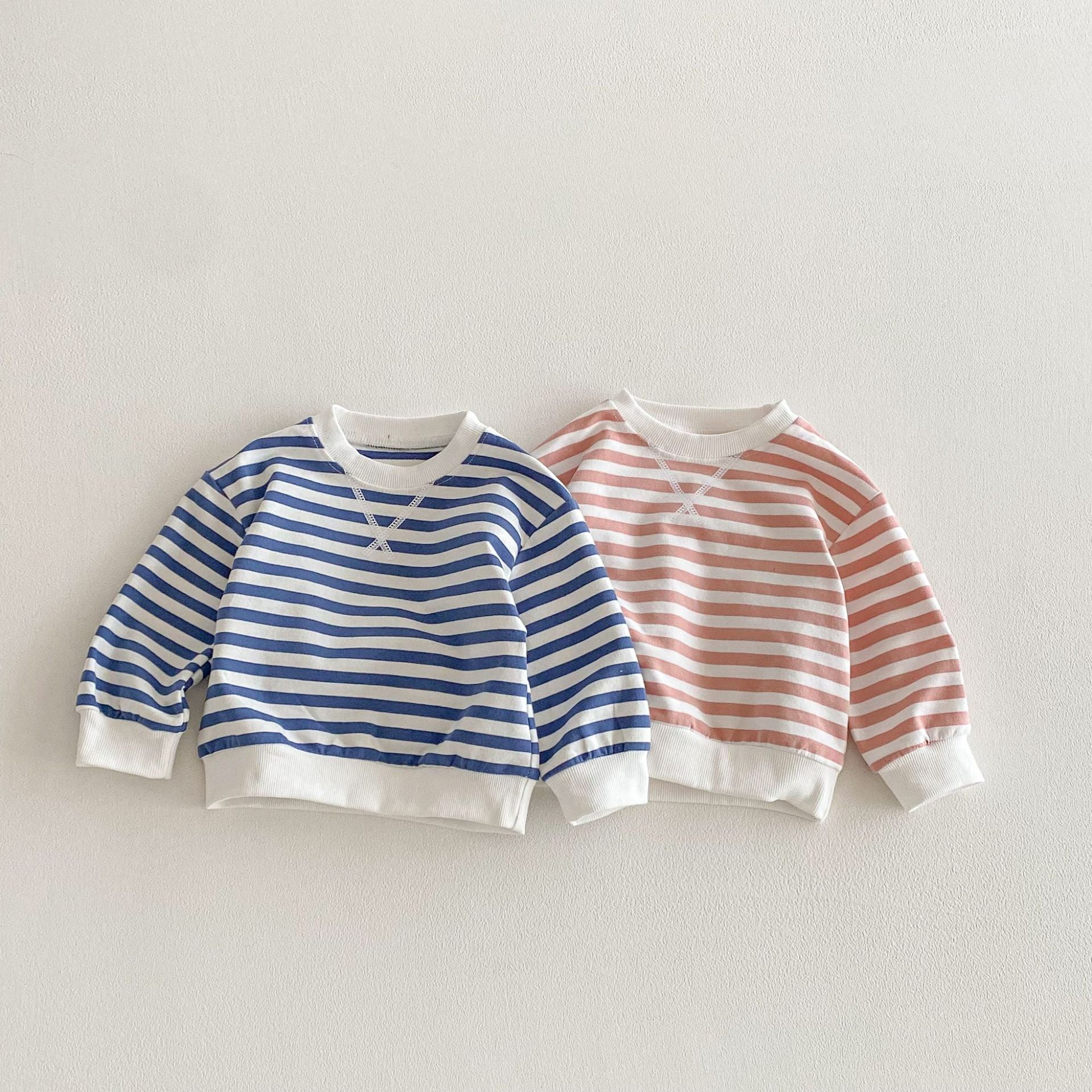 (Pre Order 2 Weeks)Unisex Fall Stripe Sweatshirt