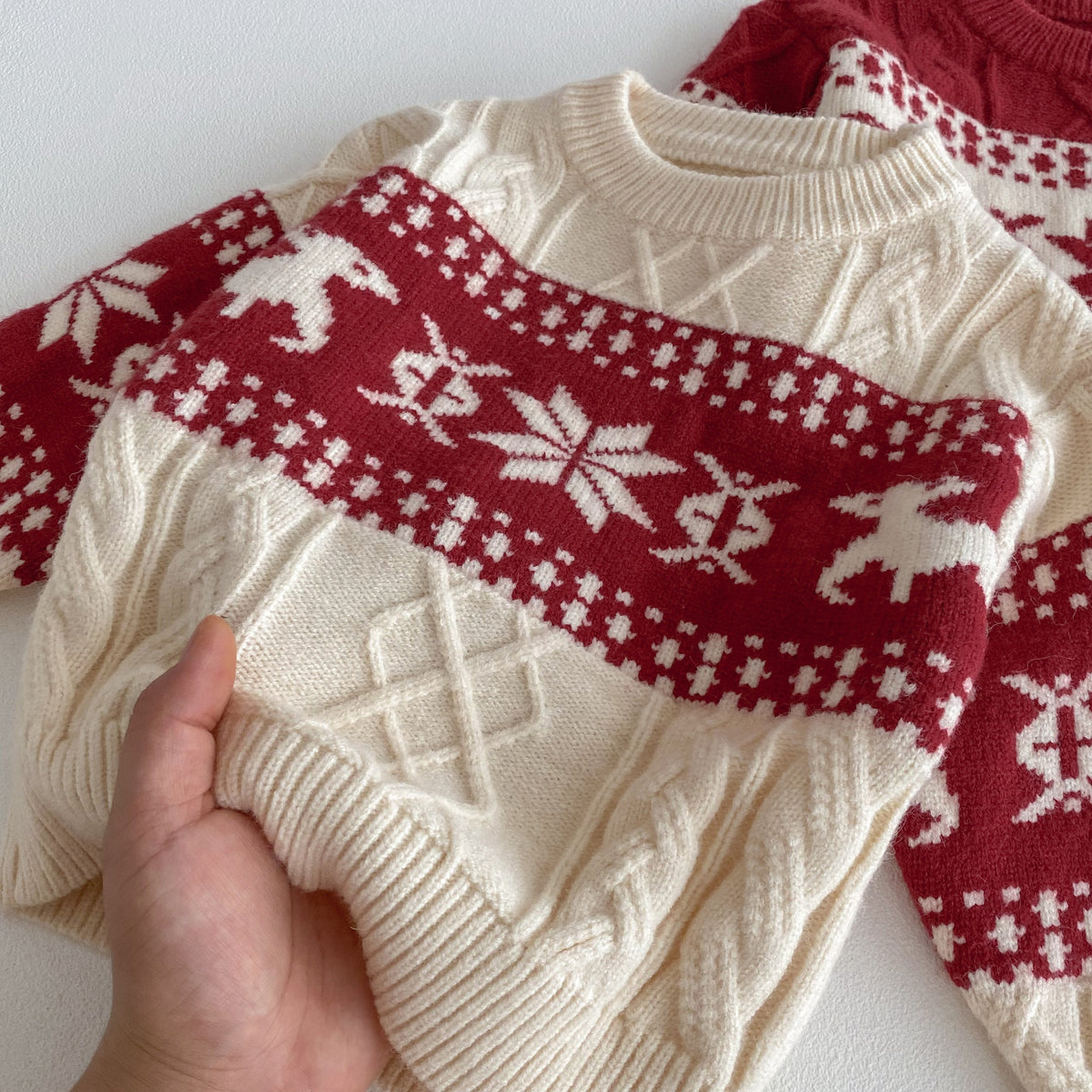 (Pre Order 2 Weeks)Unisex Christmas Jacquard Knit Sweater