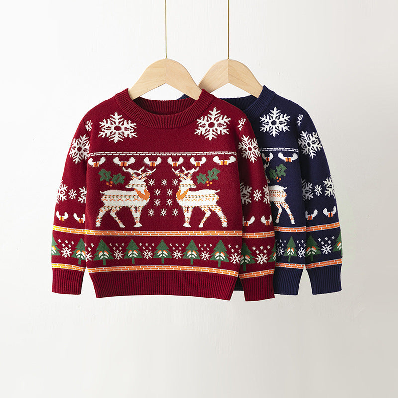 (Pre Order)Kids Christmas Elk Sweater