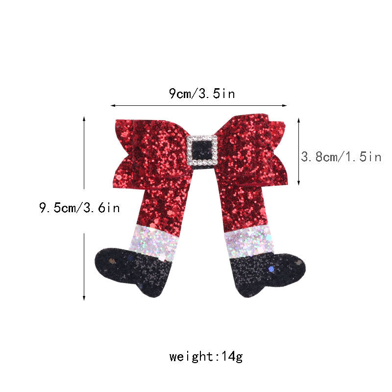 (Pre Order)Girls Christmas Bow Hair Clip