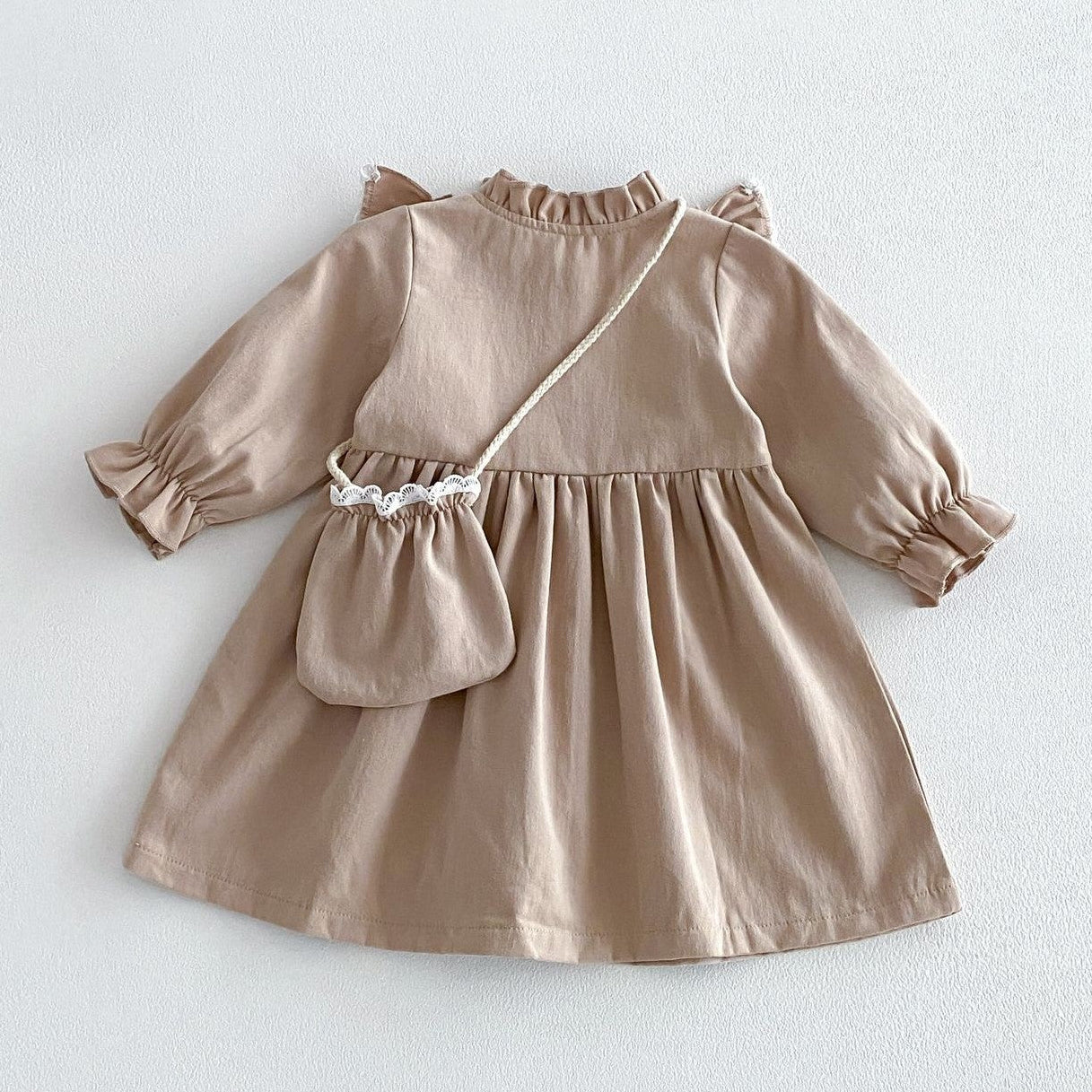 (In Production)Girls Fall Ruffle Lace Dress