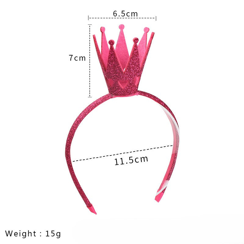 (Pre Order)Girls Sequined Crown Headband