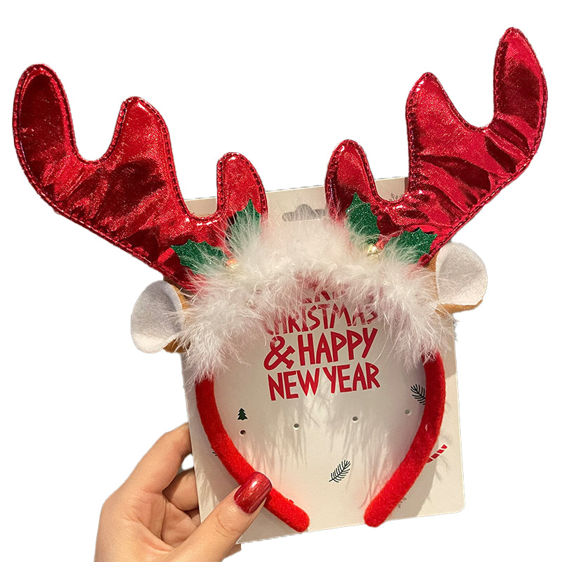 (Pre Order)Christmas Elk Bow Headband