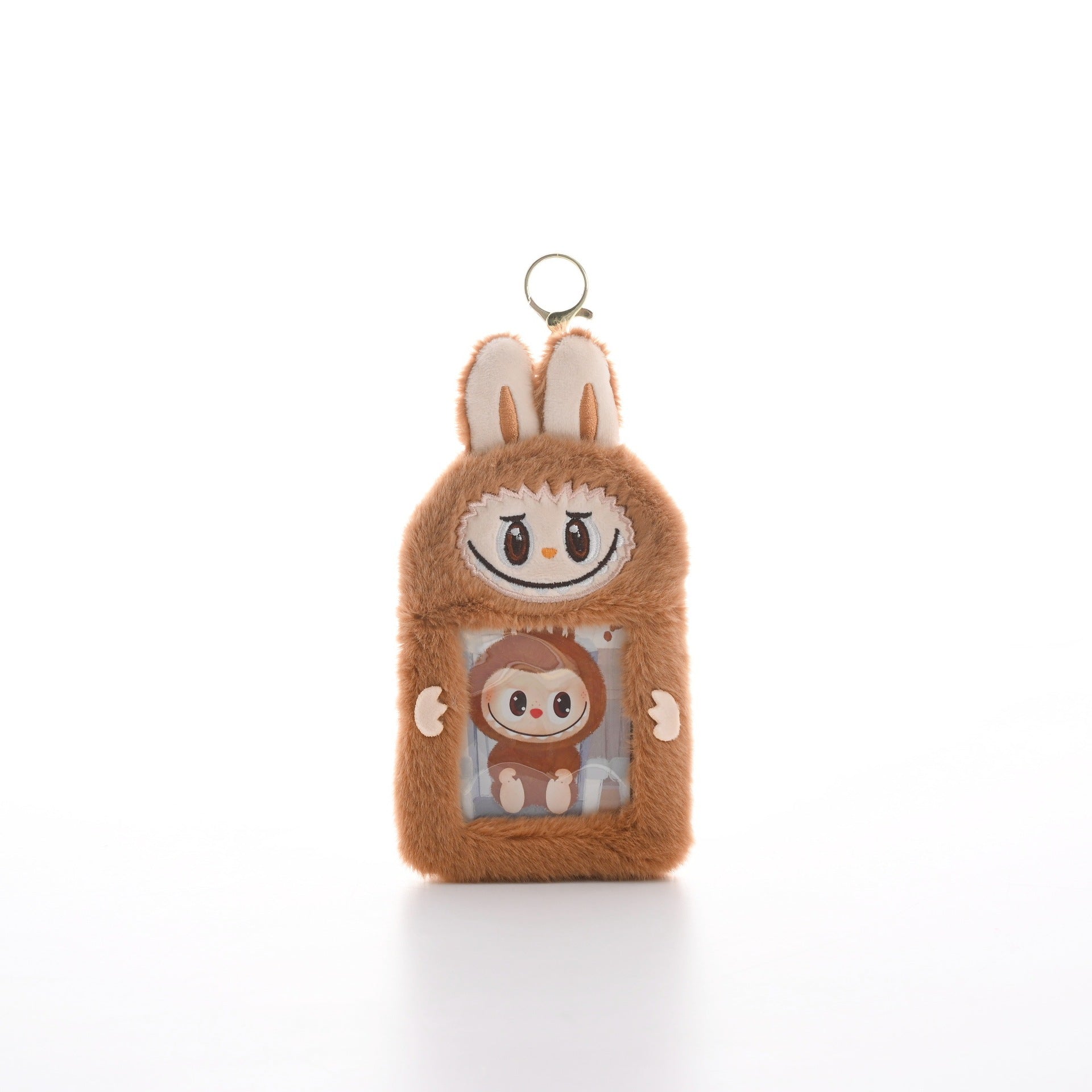 (Pre Order)Kids Cute Plush Keychain Card Case, Card Holder