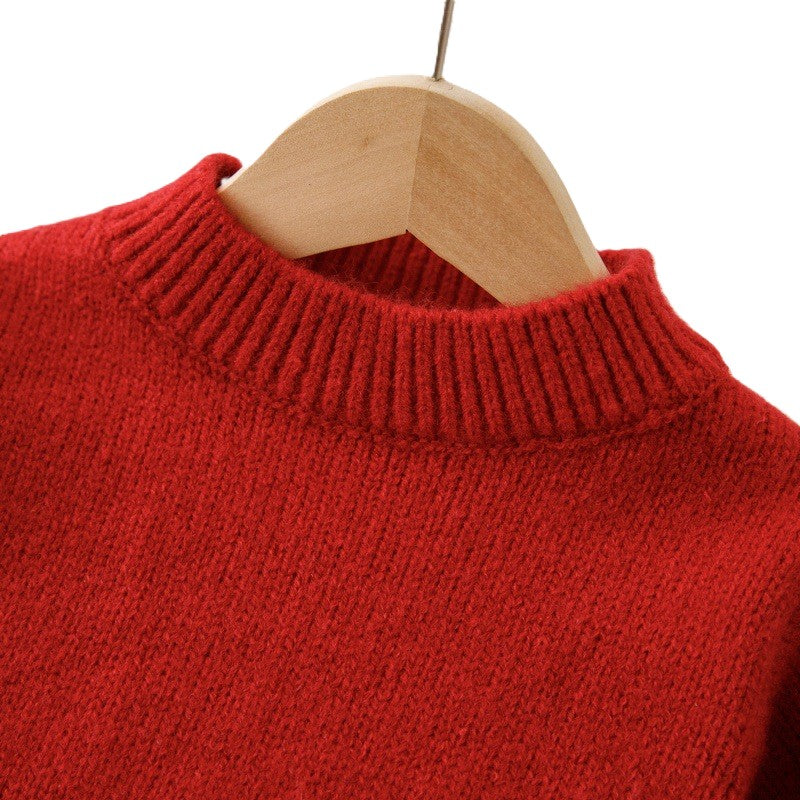 (In Production)Girls Fall&Winter Cozy Sweater Tulle Skirt Set