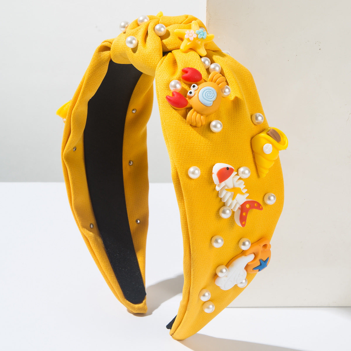 (Pre Order)Summer Stylish Sea Side Pearl Knotted Headband