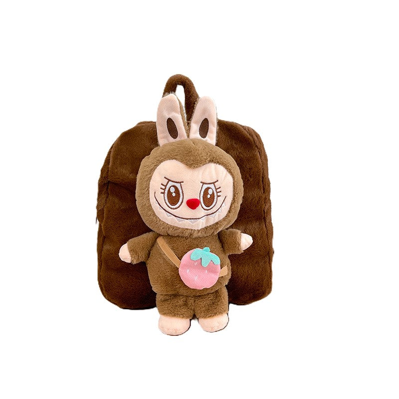 (Pre Order)Kids Cartoon Plush Backpack