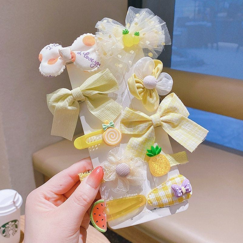 (Pre Order)Bow Hair Clip 10 Pcs Set