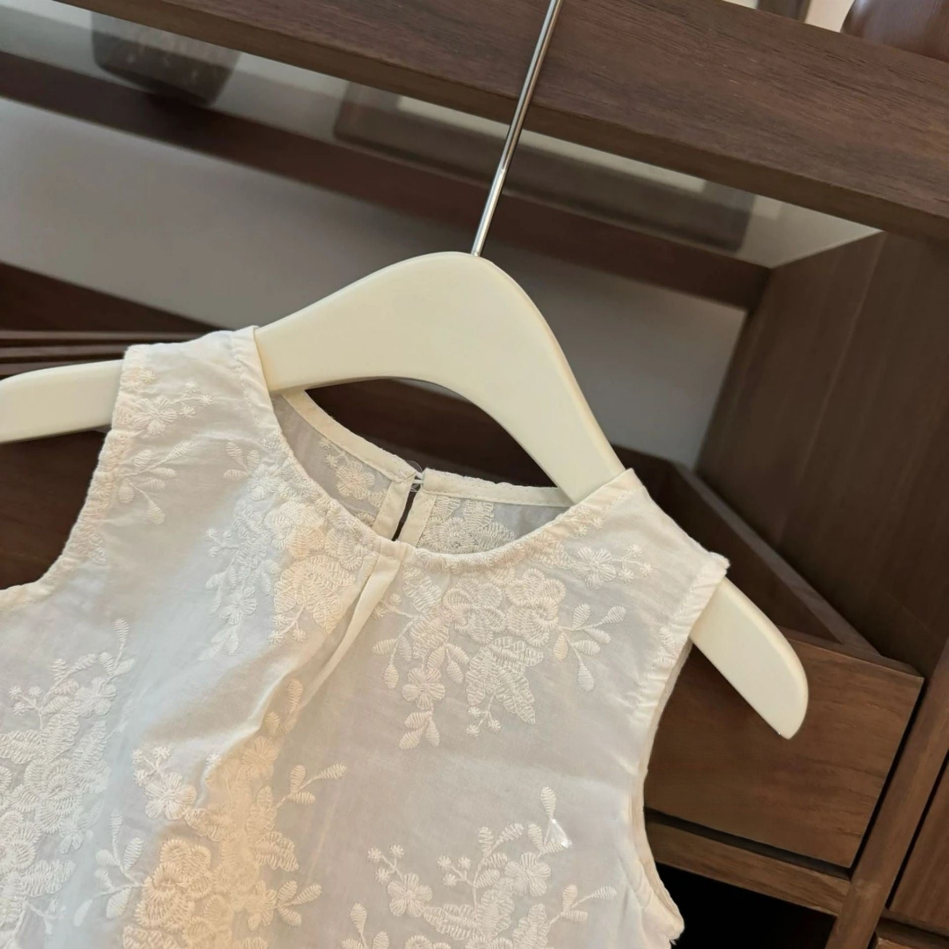 (In Production)Girls Spring&Summer Lace Embroidery Outfit Set