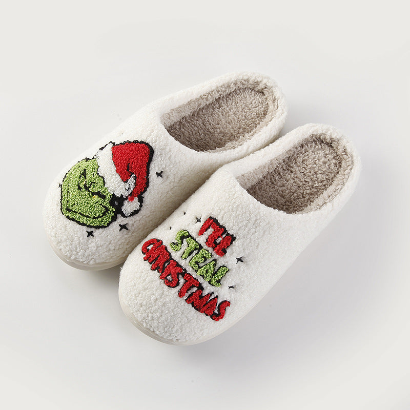 (Pre Order)Adults Christmas Cartoon Winter Cotton Slipper
