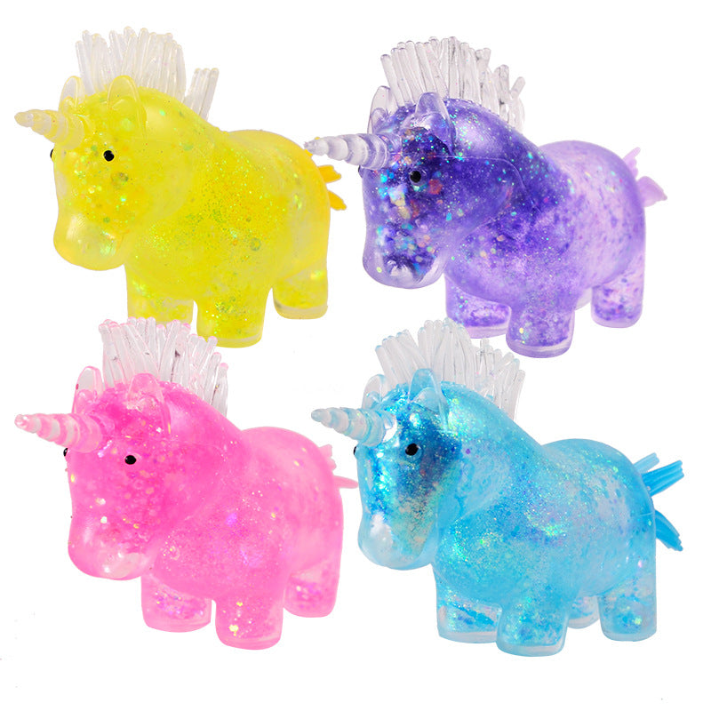 (Pre Order)Squeeze Unicorn Toy-Sequin