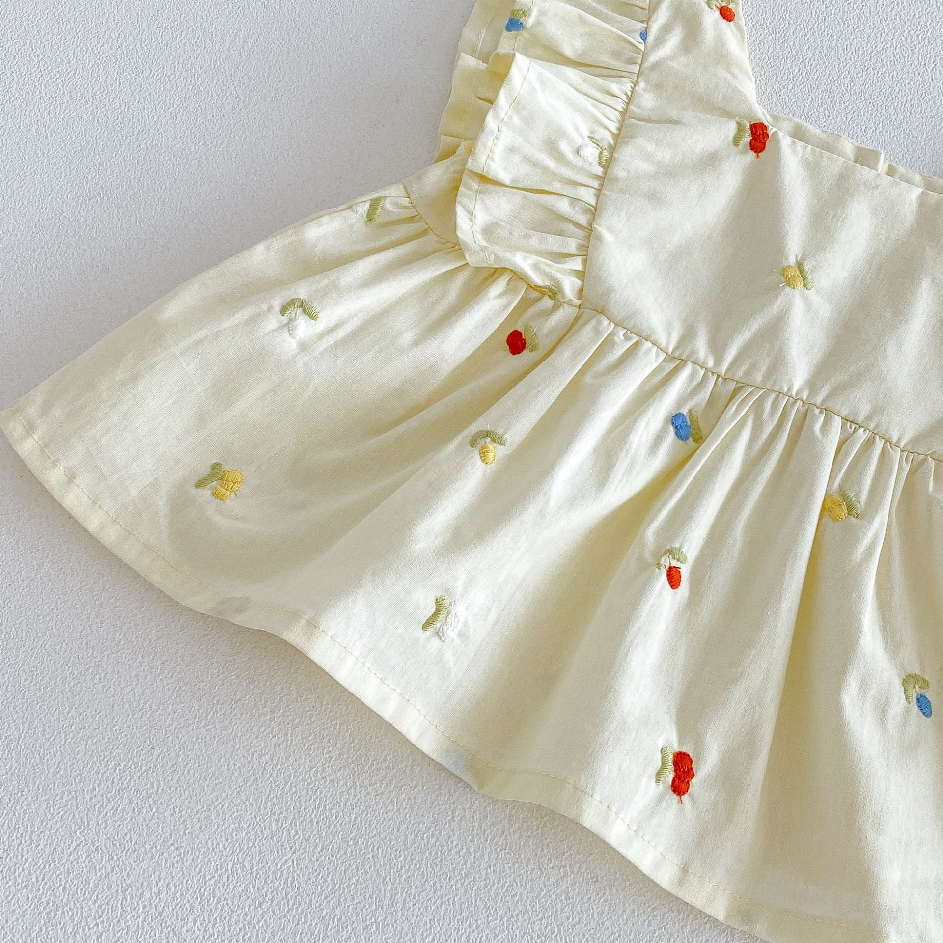 (In Production)Toddler Girls Spring&Summer Embroidery Bloomer Set