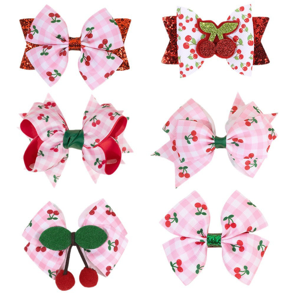 (Pre Order)Girls Spring&Summer Cherry Hair Clip