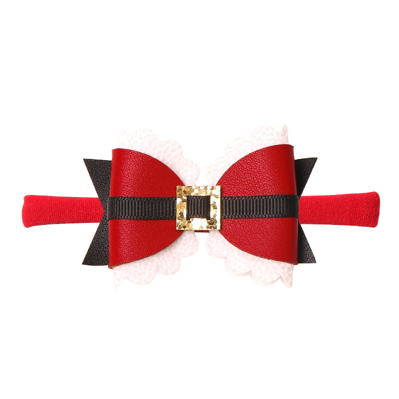 (Pre Order)Baby Girls Christmas Elastic Headband