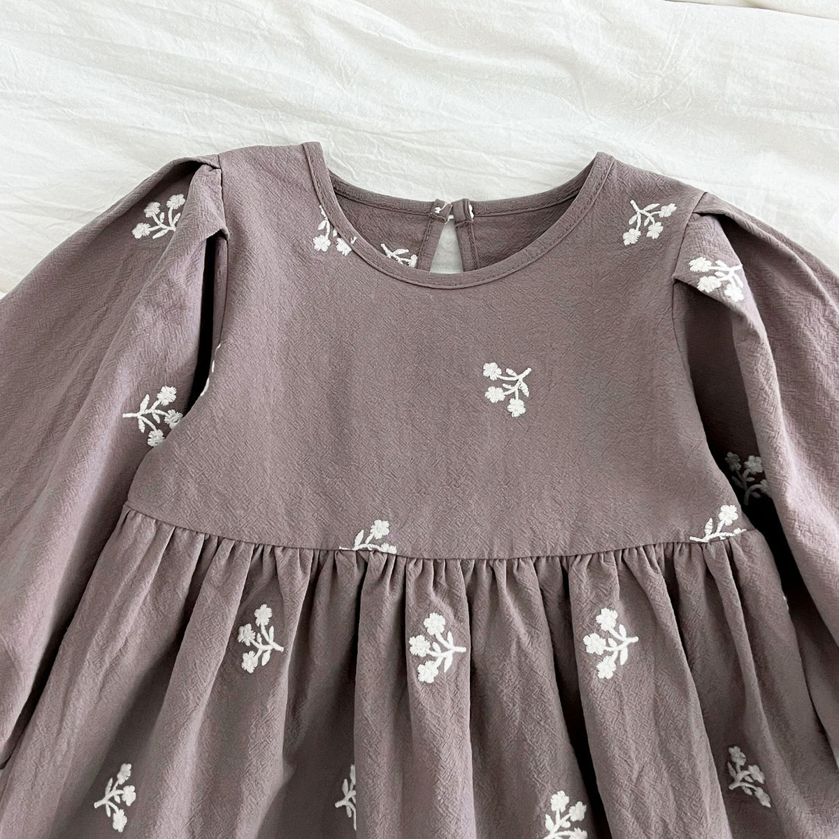 (Pre Order 2 Weeks)Sisters Fall Floral Embroidery Dress&Romper