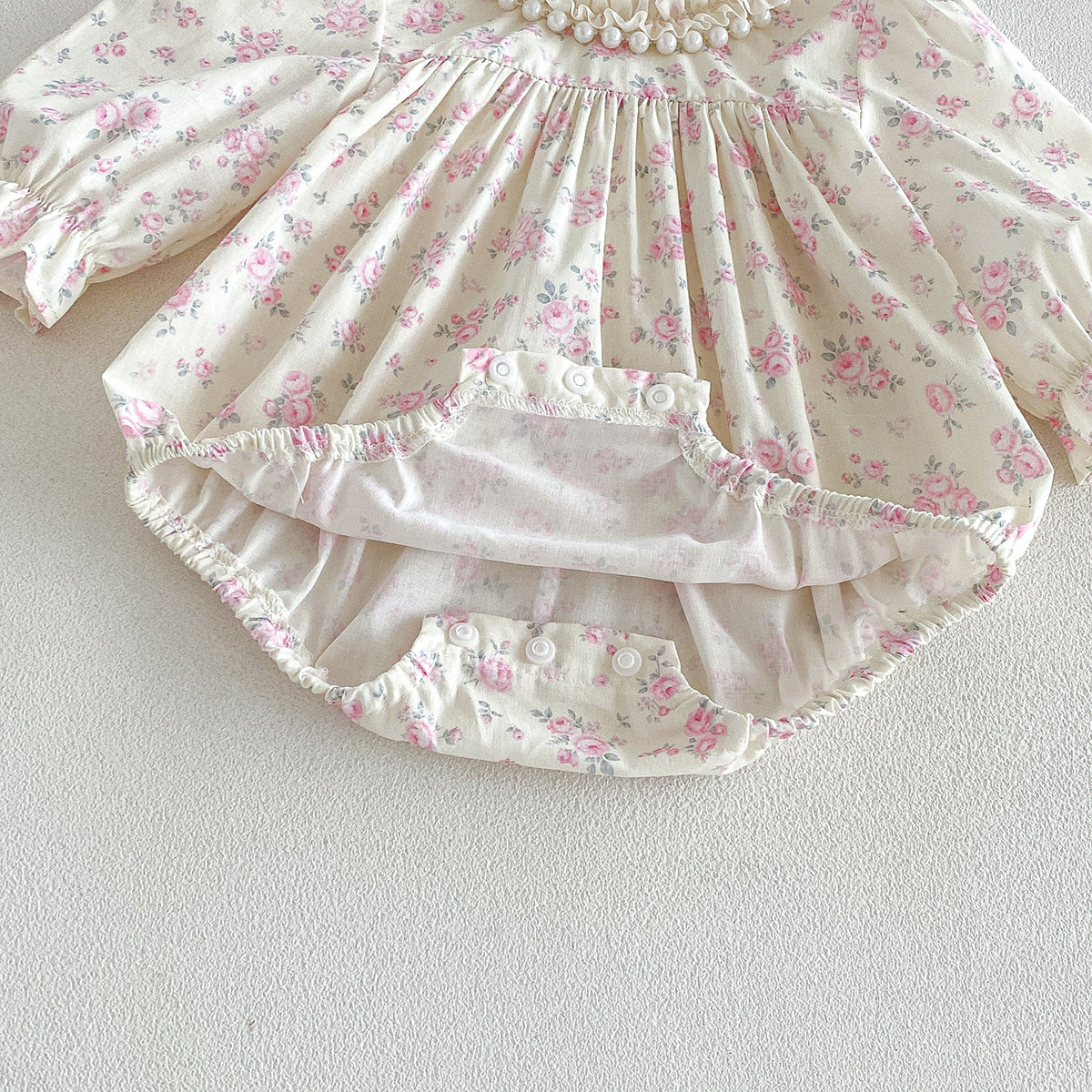 (Pre Order 2 Weeks)Sisters Fall Floral Print Lace Dress&Romper