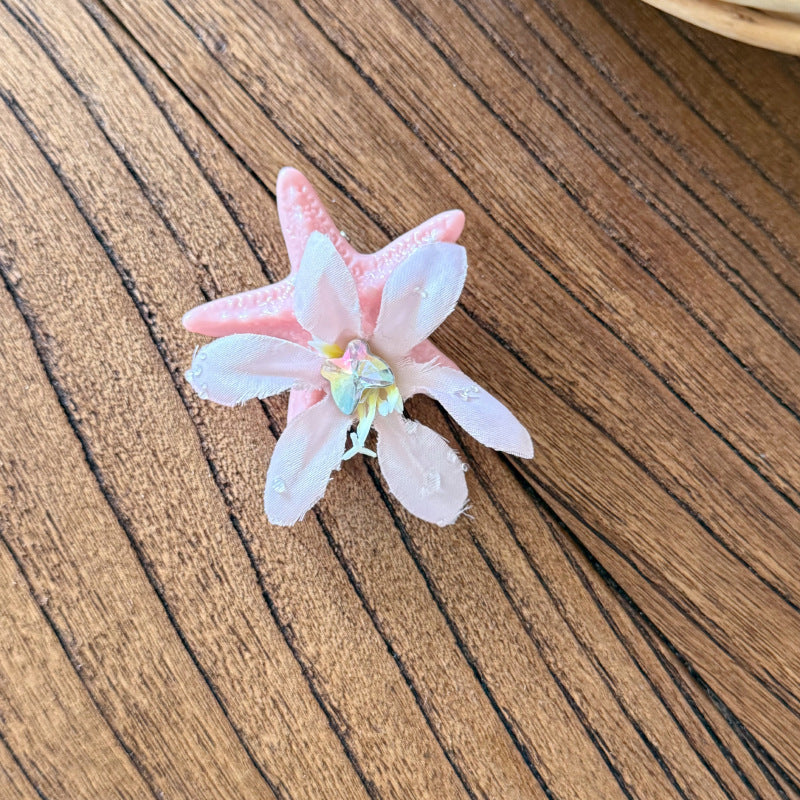 (Pre Order)Girls Summer Seaside Starfish Hair Clip