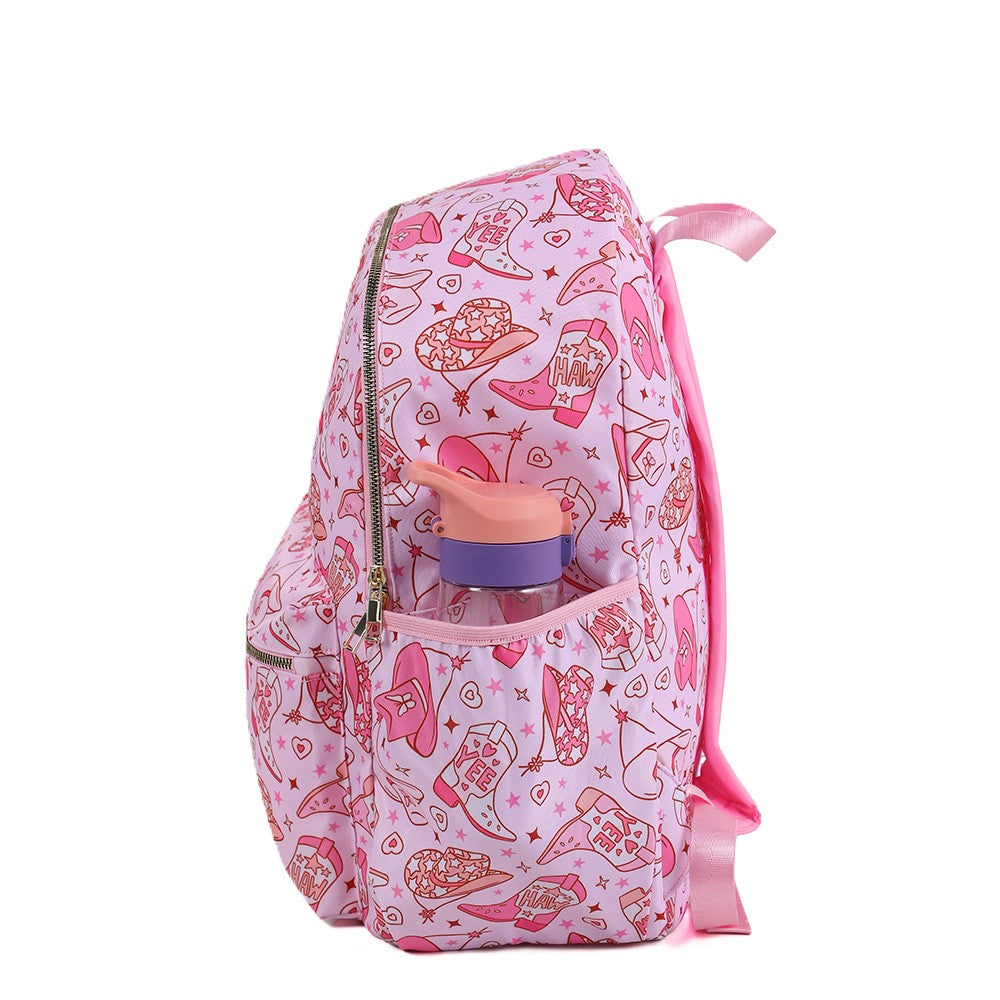 (Pre Order)Summer Back To School Western Girls Print Backpack