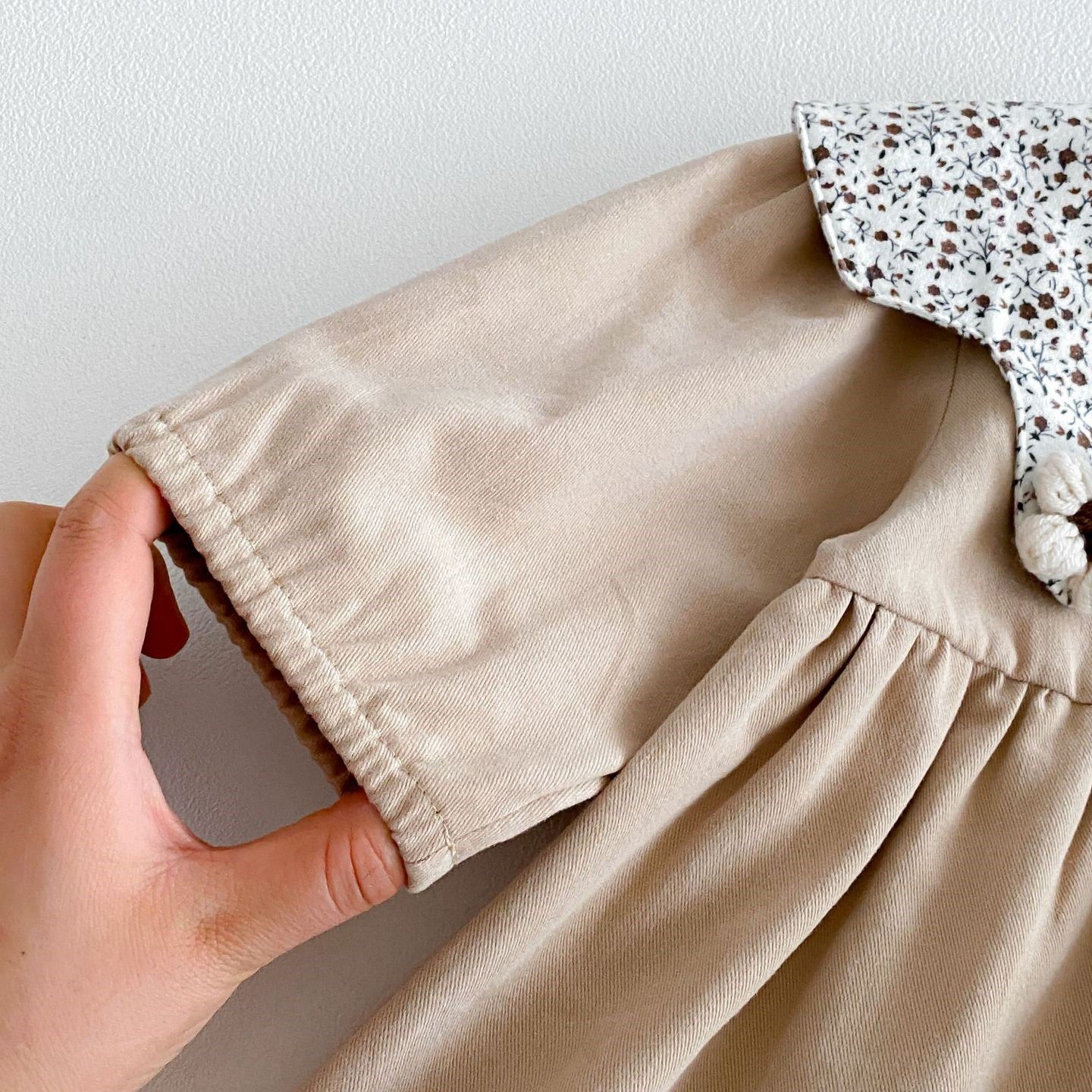 (In Production)Girls Fall Baby Collar Dress