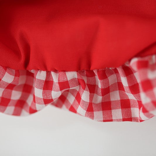 (In Production)Girls Spring and Summer Watermelon Embroidery Dress