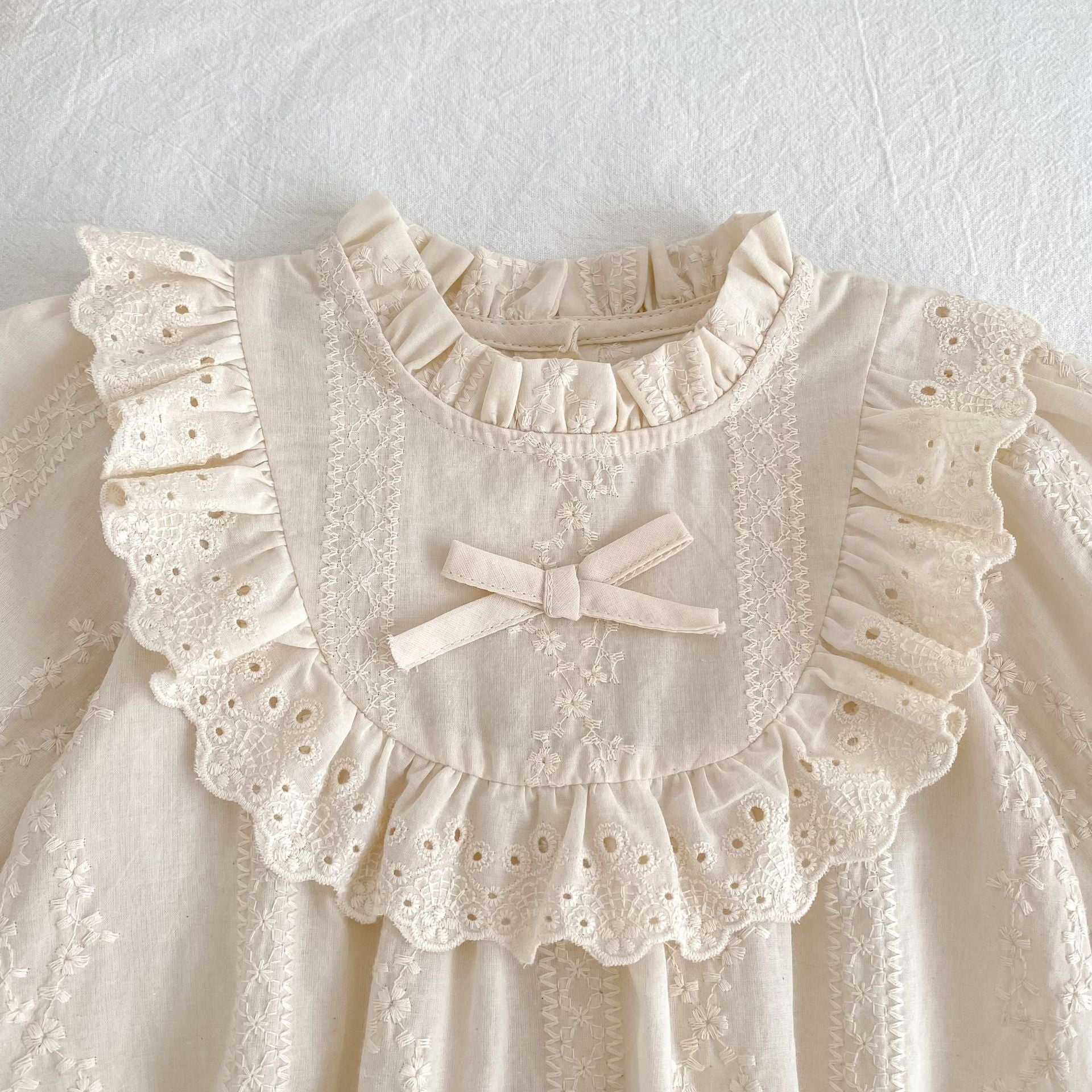 (Pre Order 2 Weeks)Sisters Fall Lace Ruffle Dress&Romper