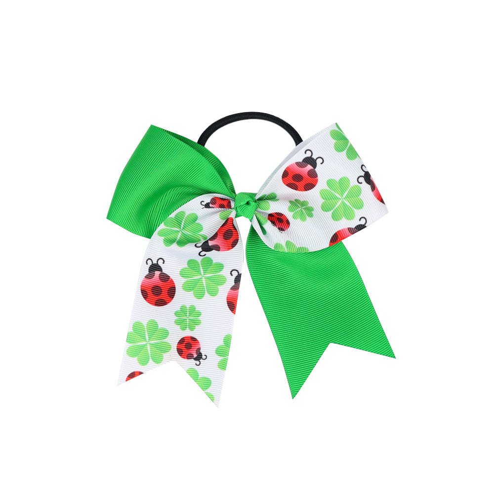 (Pre Order)Girls St. Patrick's Day Shamrock Hair Tie