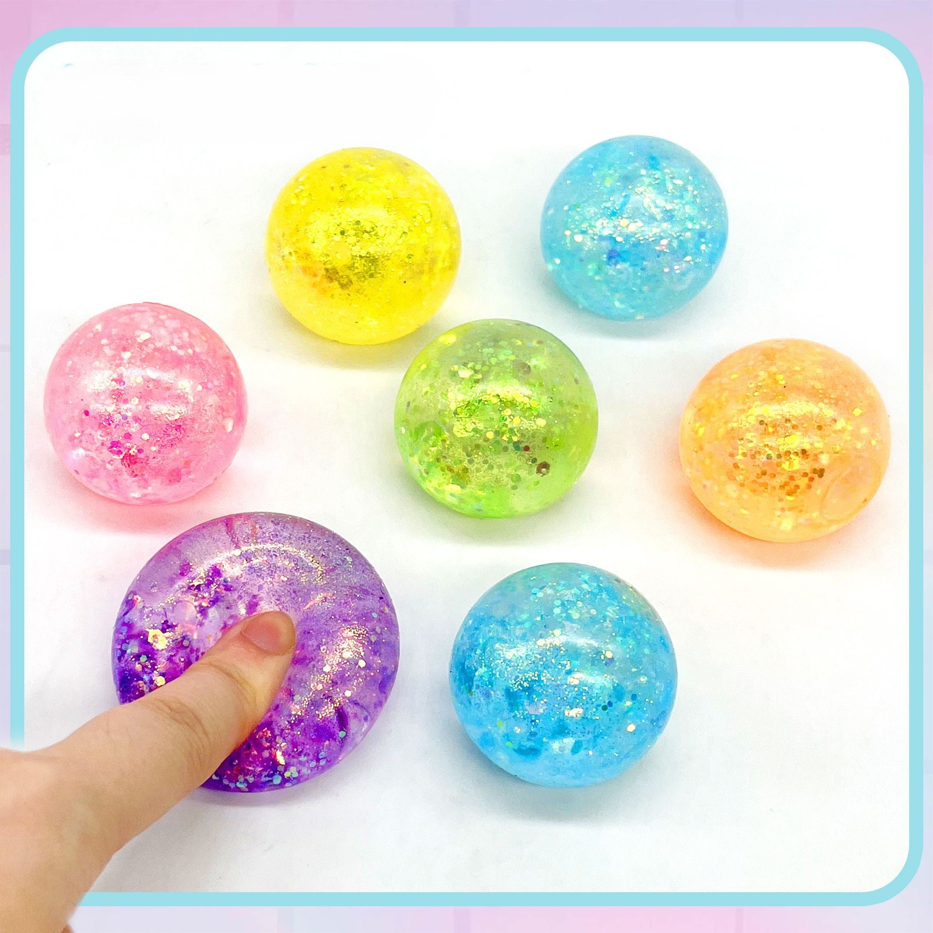 (Pre Order)Squeeze Ball Toy-Sequin